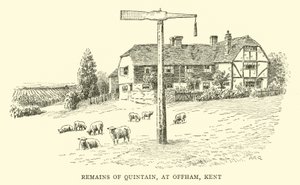 Remains of Quintain, at Offham, Kent